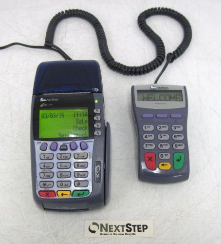 VeriFone OMNI 3750 Credit Card Reader and 1000 SE PINpad - Tested