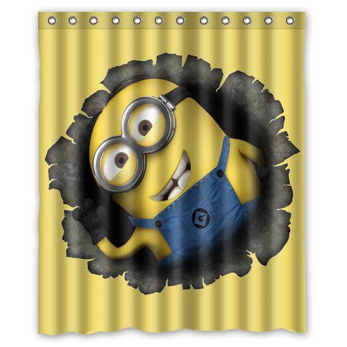 Best Quality Despicable Me Shower Curtain available 4 Size