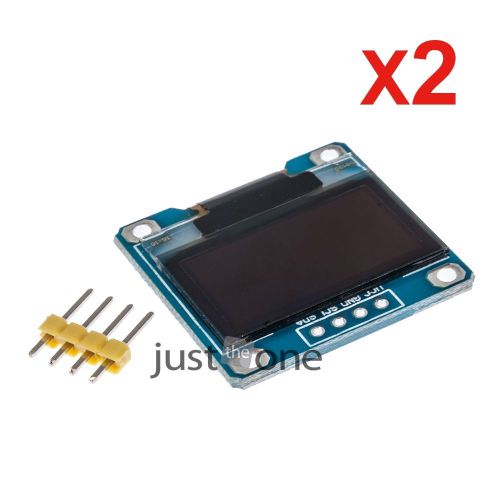 2x Yellow Blue 0.96 IIC Serial 128X64 OLED LCD LED Display Module STM32/MSP430