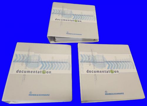 New rohde schwarz fsp38 guide set spectrum analyzer operating/service manual set for sale