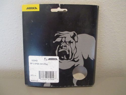 Mirka 103hd 3-1/2&#034; sander heavy duty vinyl ,velcro hook loop backup pad for sale