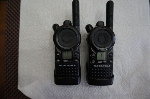 TWO Motorola CLS1000 UHF two-radios walkie talkies