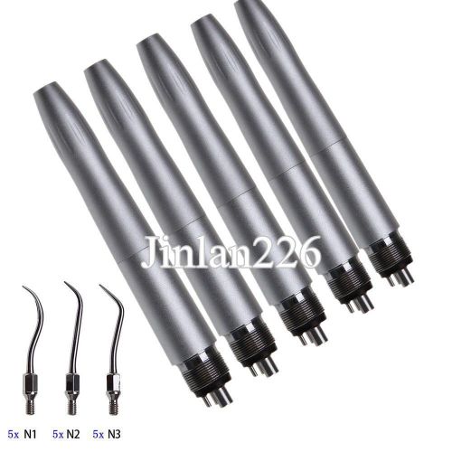 5x NSK Type Dental Ultrasonic Air Scaler Handpieces Sonic Perio Hygienist 4 Hole