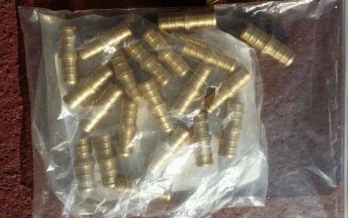 (20) 1/2&#034; pex couplings - brass crimp fittings for sale