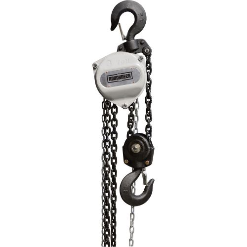 Roughneck manual chain hoist-3 ton 10ft lift #2607s172 for sale
