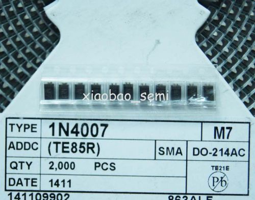 50pcs Brand New 1N4007 M7 DO-214 (SMD) TOSHIBA Diode