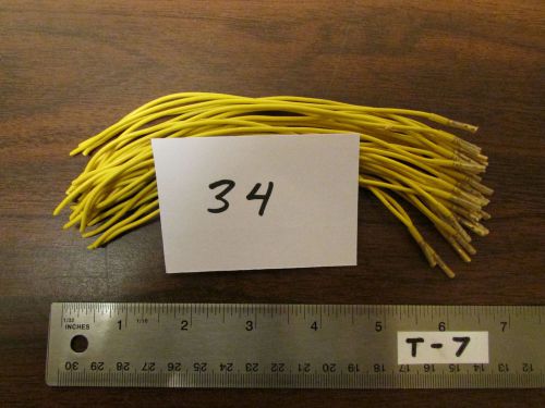 Bag of 34 Yellow 6-Inch Female Connector Jumpers NOS