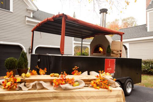 Wood fired pizza catering trailer for sale