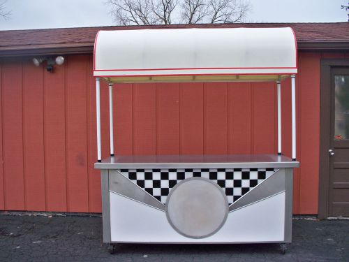 stainless steel vendor cart