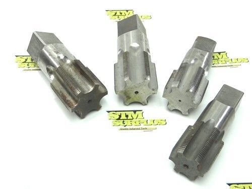 Lot of 4 hss heavy duty hand taps 1-3/4&#034; -12 n to 2-1/8&#034;-16 ns winter chicago for sale