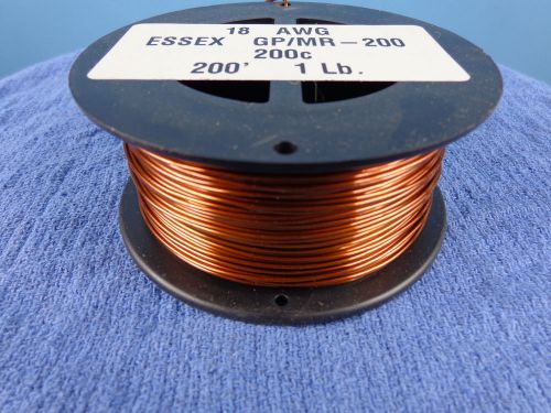 18 AWG...Enameled Magnet Wire.....200c..1 lb....18 ga..ESSEX...FREE  SHIPPING