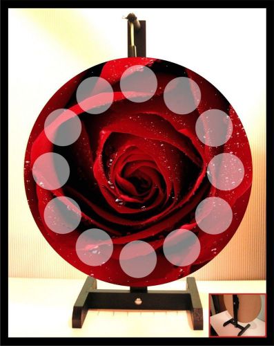 Red rose flower 18&#034; prize wheel for sale
