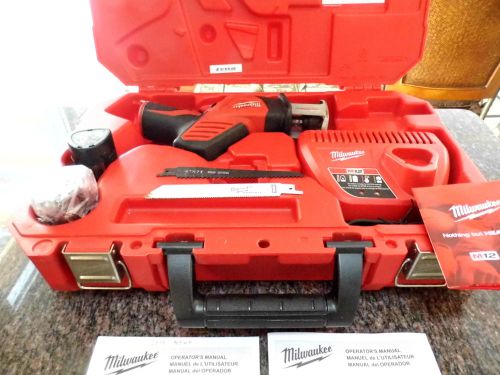 Milwaukee hackzall m12 cordless saw kit w/charger 2/ battery 2/ blades 2420-22 for sale