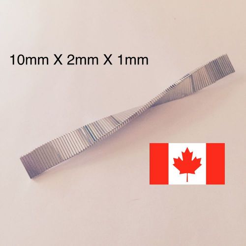100pcs Super Strong Block Magnets 10mm x 2mm x 1mm Rare Earth Neodymium