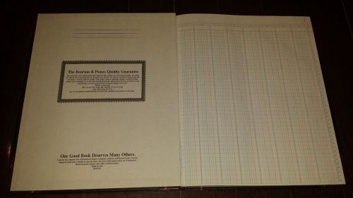 Boorum &amp; Pease Columnar Journal Record Book Hardcover - Missing Front 2 Pages