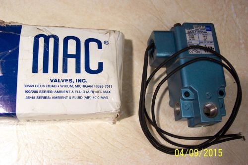 MAC VALVE 225B-110CCAA AUTOMATION CONTROL, 120VAC, 15 WATT, 19527,1/4&#034; PIPE NEW!