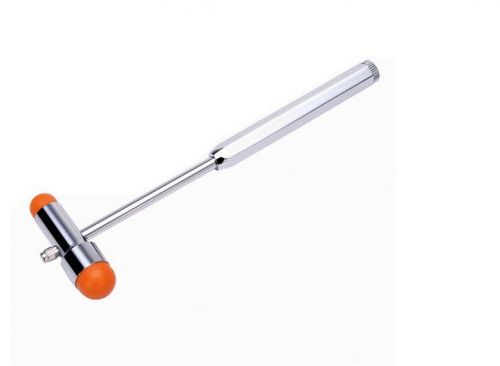 Neurological reflex hammer percussor  brush and pin inbuilt neuron tools orange for sale