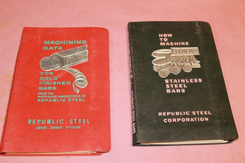 Republic Steel Machining Data How To Mill Stainless Steel  Cold Finished 1964-66