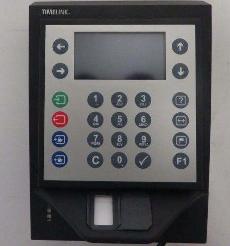 lot of 4 TimeLink Fingerprint Time Clock TLT3000 with fingerprint reader