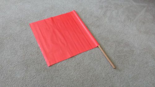 Orange Construction Flags Lot of 6 Flags