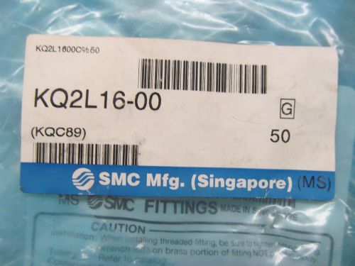 SMC KQ2L16-00 PNEUMATIC CONNECTORS (BAG OF 50)