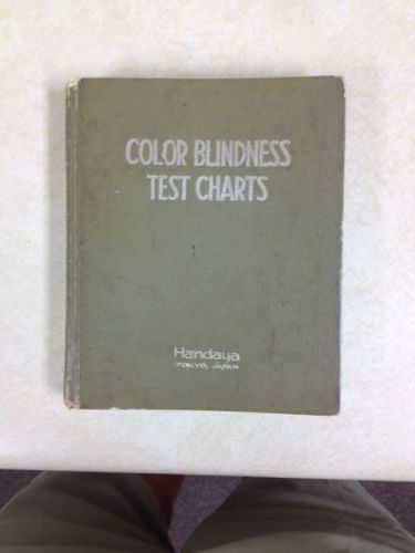 Vintage Ishihara&#039;s Color Blindness Test Charts Tokyo, Japan 25 Plates Hnadaya