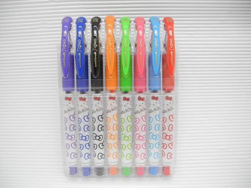 8 Colors Uni-Ball Hello Kitty UM-181KT 0.38mm Roller ball Pen w/case(HK Limited)