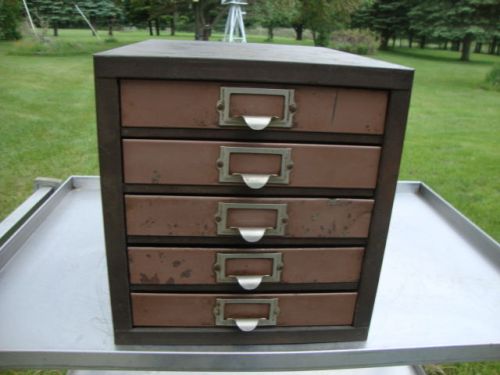Vintage Kennedy 5 Drawer Metal Storage Cabinet Machinist Small Parts
