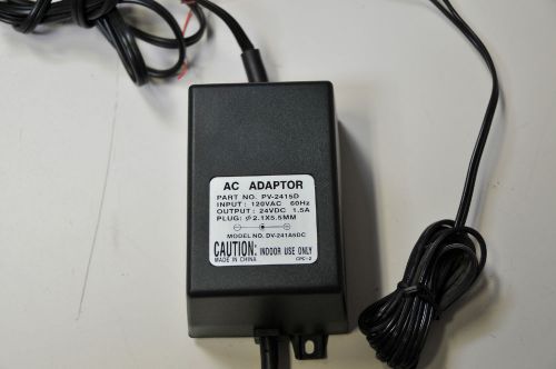 AC-ADAPTER PV-2415D  INPUT 120VAC 60Hz Output 24VDC 1.5A