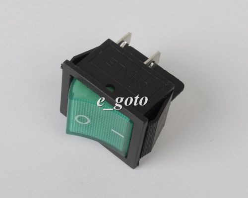 Green ac 250v 16a rocker switch kcd4-201 4 pin spst on/off mini boat switch for sale