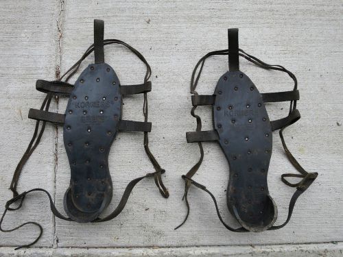 KORKERS vintage Carbide Spiked lace-over lace-up Safety Spikes - Fishing Logging