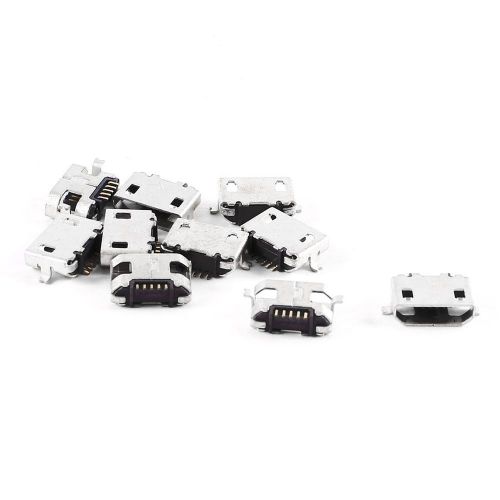 10 Pcs Spare Parts Type B Micro USB Female Jack Connector Port Socket WA