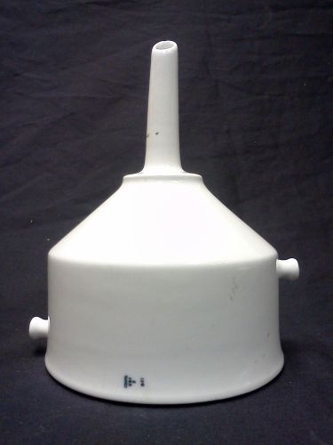 Coors Buchner Funnel 120 mm Jacketed Ceramic Porcelain Filter Diameter B-27
