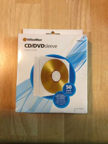 CD/DVD SLEEVE 50 PACK FROM OFFICEMAX