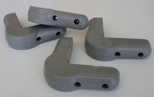 Rubber Corner Bumpers - set of four - gray
