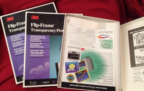 Lot of 3 boxes Flip-Frame Transparency Protectors up to 150 total