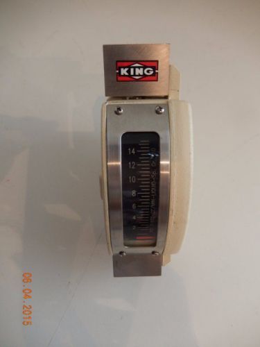 Vintage Airflow King Instruments flowmeter flow meter 7101063012W
