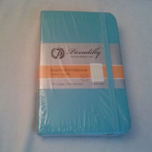 Piccadilly Essential Notebook Small  Teal 3.5 x 5.4&#034;  Ruled  NEW!