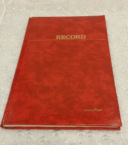 Stuart Hall Record/Account Book, Journal Rule, Red 1408, 152 Pgs, 12 1/8x7 1/2