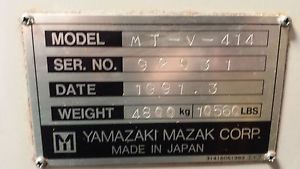 Mazak v414 cnc machine for sale