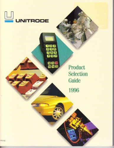 UNITRODE Product Selection Guide 1996-Military, Automotive, Power Supply