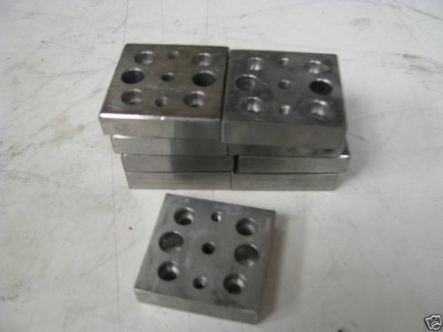 EDM pallets - 50mm x 50mm x 10 mm - 2 threaded holes