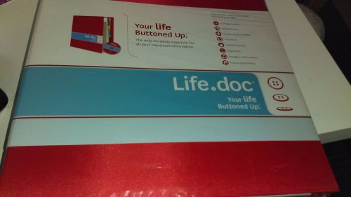 BRAND NEW Buttoned UP Life Doc Organizer Red