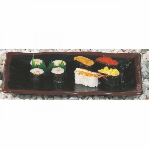 12 Restaurant Serving Tray Plate Platter Sushi Asian Melamine Dish Set