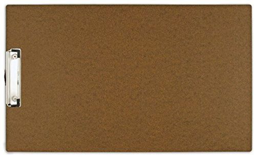 11x17 Hardboard Clipboard with 4&#034; Low Profile Clip - Brown (544461)