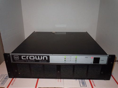 CROWN COM TECH 800 AMP-- 800 WATTS--400 PER CHANNEL