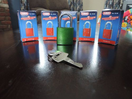 Abus 72/40 ka safety lockout aluminum keyed alike padlock with 1-inch shackle, for sale