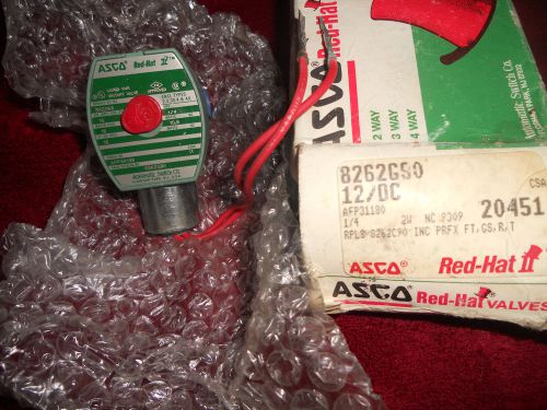 ASCO RED-HAT solenoid / valve #8262G90 2way air gas oil water