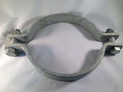 (Lot of 7) 8&#034; Pipe Clamp, Galvanized, Medium Duty, ANVIL Fig. 212