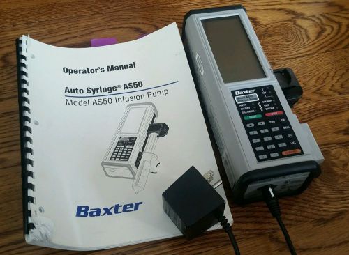 Baxter AS50 Infusion Pump with Manual and with a Charger